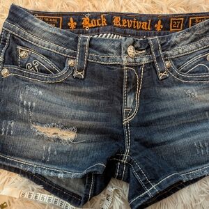 Rock Revival Women's Blue Denim Shorts